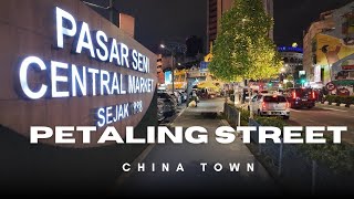 [4K] Petaling Street Market in Chinatown Kuala lumpur, Malaysia Walking Tour Vlog \u0026 Travel Guide