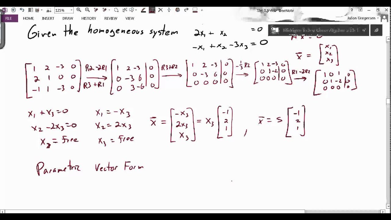 Sec 1.5 Rec Parametric Vector Form - YouTube