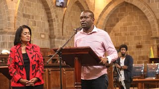 SENATOR SIFUNA MOURNS LEONARD MAMBO MBOTELA DURING A FUNERAL SERVICE AT ALL SAINTS CATHEDRAL