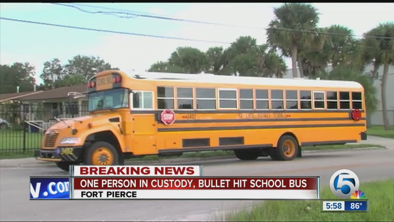 Shot Fired At School Bus In St. Lucie County - YouTube