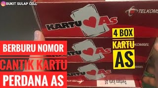 UNBOXING - BERBURU NOMOR CANTIK KARTU AS || BUKIT SULAP CELL