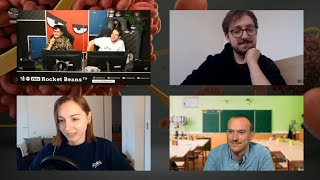 Auslosung der Themen für Referate-Show mit Fabian, Florentin, Andreas, Lars und Marah