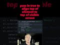 Scroll to an element with JavaScript #javascript #shorts