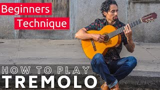 How to play TREMOLO | Classical \u0026 Flamenco Guitar Lesson