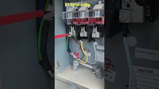 E1 error code in vrf / tvr trane 5G