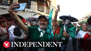 Live: World Cup fans arrive to watch Saudi Arabia v Mexico