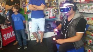 Trying the Playstation VR | it's awesome!!!!