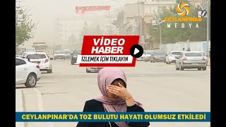 CEYLANPINAR'DA TOZ BULUTU HAYATI OLUMSUZ ETKİLEDİ