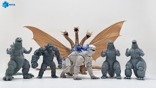 New Hiya Toys Godzilla action figures on display