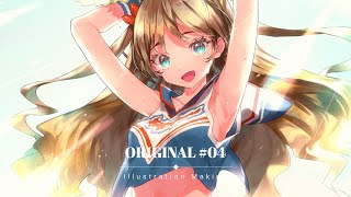 【オリジナル】イラストメイキング #04【Illustration Making/SAI2】