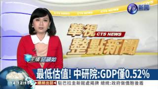 最低估值! 中研院:GDP僅0.52%