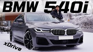 2021 BMW 540i xDrive M Sport Review : New BMW 5 Series – Let me show you BMW xDrive working in snow!