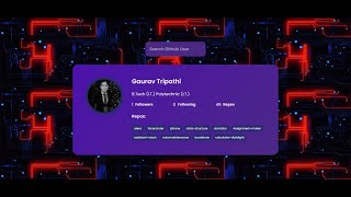 Github User Serach using github javascript API