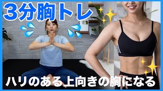 【座ったまま3分】上向きの胸を作る!!3分筋トレ【エリマキトカゲ運動】