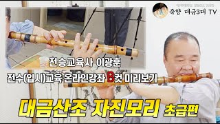 [전승교육사 이광훈 전수(입시)교육] 10분길이 '대금산조 자진모리 초급편' 강좌 (B컷) 미리보기