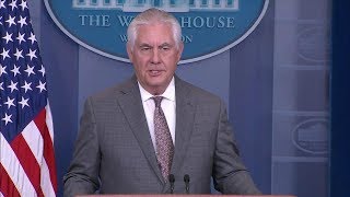 Secretary Tillerson Comments on North Korea at White House Press Briefing