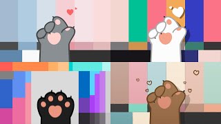 Cats foot(kitty) Color Bar 20 Pack (5 foot colors l 4 color bar designs) - Free download