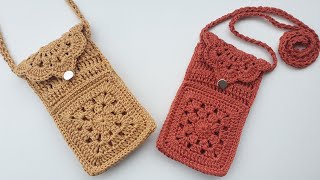 CROCHET BAG WITH POCKET AND NO SEWING