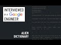 Alien Dictionary: C++ Interview with a Google Engineer