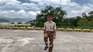 Foot Drill Lesson 14 - Turnings to the Right and Left Flank in Quick Time and Inclining