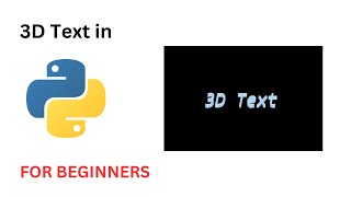 How to make 3D Text in Python?