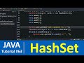 Java Tutorial #63 - Java HashSet Class with Examples (Set Data Structure)