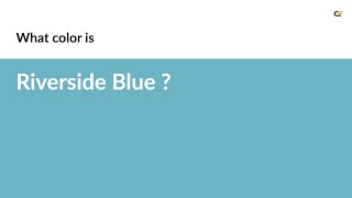 Riverside Blue color #6cb4c3 hex color - Blue color - Warm color 6cb4c3