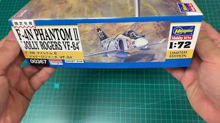 UNBOXING F-4 PHANTOM JOLLY ROGERS by Hasegawa 1:72 LIMITED EDITION