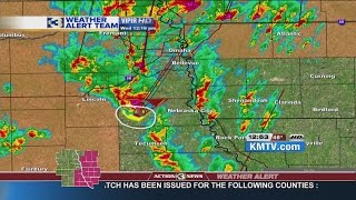 Jim Flowers explains the cell that produced Otoe County Tornado Warning