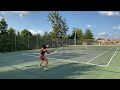 college tennis recruiting video fall 2023 audrey serb