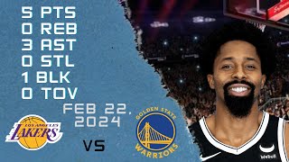 Spencer Dinwiddie player Full Highlights vs WARRIORS NBA Regular season game 22-02-2024