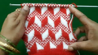 Two colour design for sweater/jacket/cardigan
