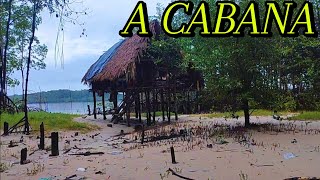 Fishing and Camping we spent the night in a rustic cabin: In São Caetano de Odivelas Pará