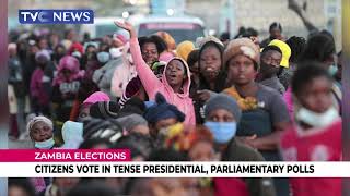 [WATCH] Zambians Vote In Tense Presidential, Parliamentary Polls