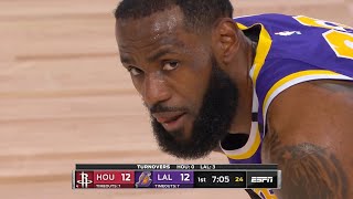 Los Angeles Lakers vs Houston Rockets - GAME 1 - 1st Qtr | NBA Playoffs
