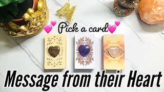 Their Heart Has A Message For You!❤️💌❤️‍🔥Pick a Card Love Tarot Reading✨