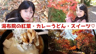 【湯布院の紅葉＆ランチ！】金鱗湖の紅葉＆絶品カレーうどん＆お団子を楽しんだ一日♪