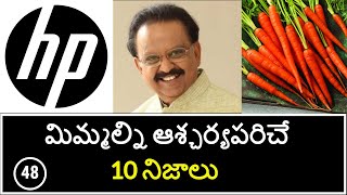 Top 10 Unknown Facts in Telugu | Interesting and Amazing Facts | Part 48| Minute Stuff
