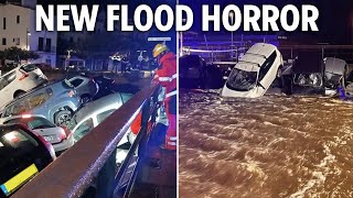 Fresh flood HELL in Spain as cars swept away by surging rivers spilling into town streets