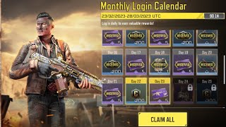 MONTHLY LOGIN REWARD LOG IN DAILY TO EARN VALUABLE REWARDS*DAY 22 AND DAY 23*
