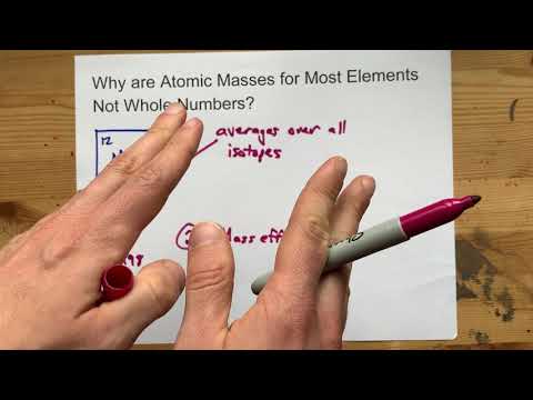 Why are isotopes not whole numbers?