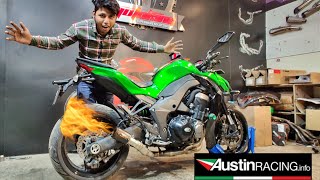 Loudest kawasaki Z1000 with Austin Racing Exhaust