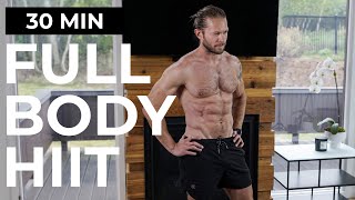 30 Min EXTREME Full Body HIIT Cardio Workout + Abs | No Equipment + No Repeats