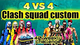 Free fire clash squad tournament⚡ | 40 weekly challenge | Most insane match |  Aryavarta vs Unknown🙀