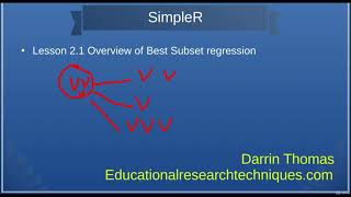 Intro to Best Subset Regression