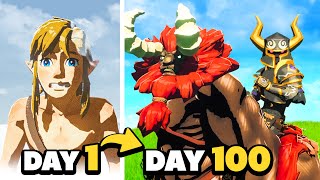 I Survived 100 Days in Hardcore Zelda BotW