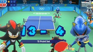 Table Tennis- Shadow and Metal Sonic(CPU )-Mario and Sonic at The Rio 2016 Olympic Games