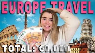 How much does it REALLY cost? (Backpacking Europe on a Budget 2023)