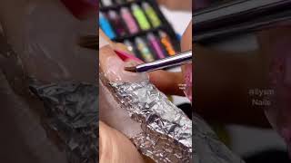 Crinkle Cringe Nail Tin Foil Hack shorts nails beautyhacks