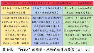 第七课：“PLEA”的原则—卓越的伙伴与管家